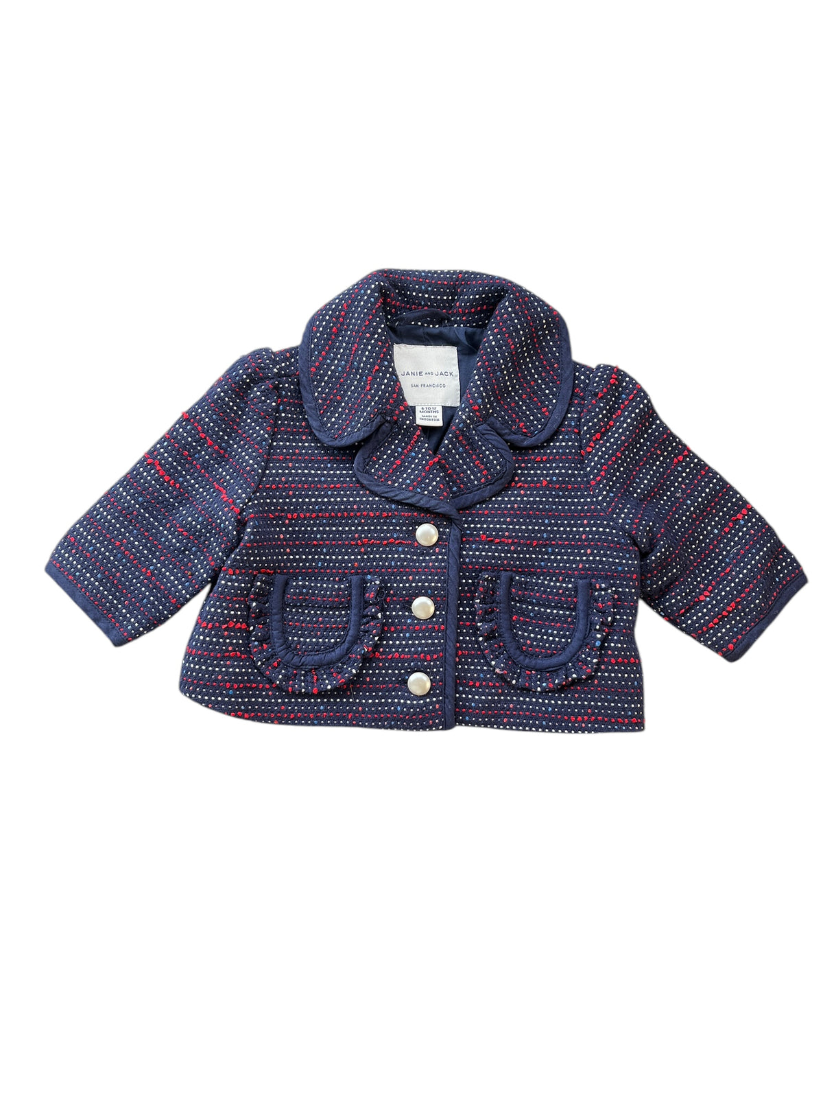 Robe Pull Manches Courtes Janie And Jack Pour Fille Taille 5 - Occasion Très Bon état, Couleur Bordeaux