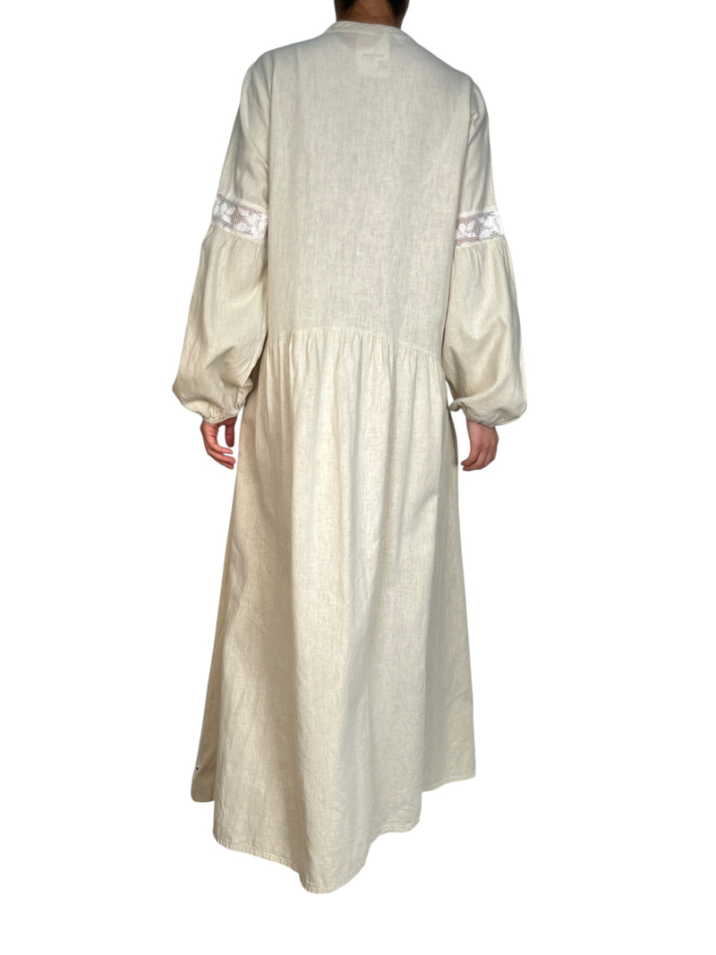 Vestido Camisero Beige