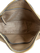 Cartera Vitello Daino Cuero Strap Gris