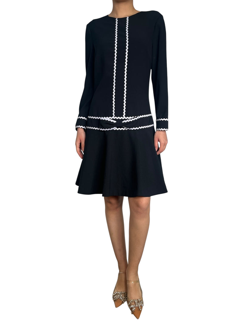 Vestido Negro Lazo