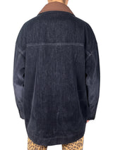 Chaqueta Cuello Tipo Gamuza