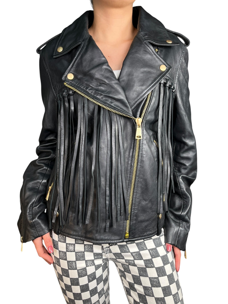 Chaqueta Cuero Roberto Cavalli x Falabella