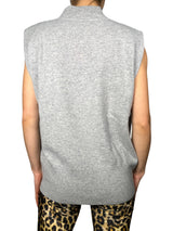 Sweater sin mangas hombreras