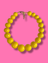Collar Esferas Amarillas