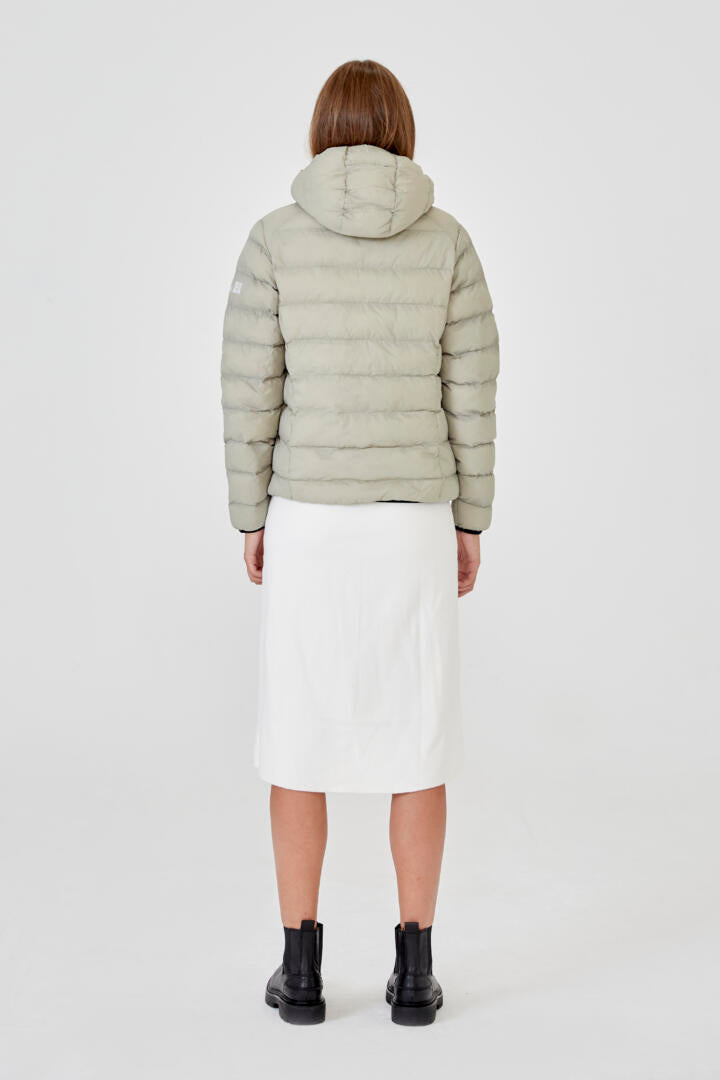 Parka Matcha Con Capucha Mujer - Sin Batería