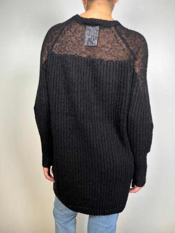 Sweater Negro Largo