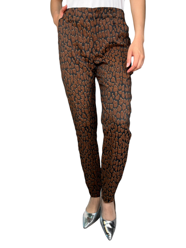 Pantalón Leopardo Jacquard