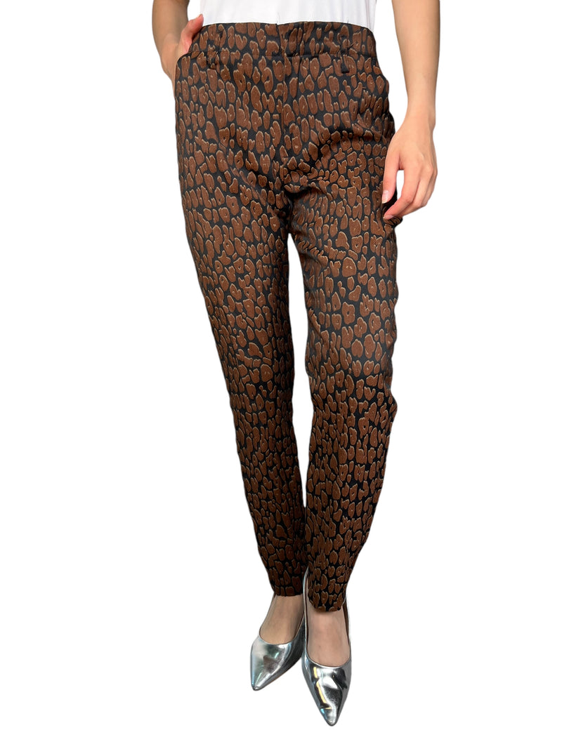 Pantalón Leopardo Jacquard