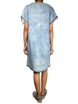 Vestido Denim Diseño Desflecado