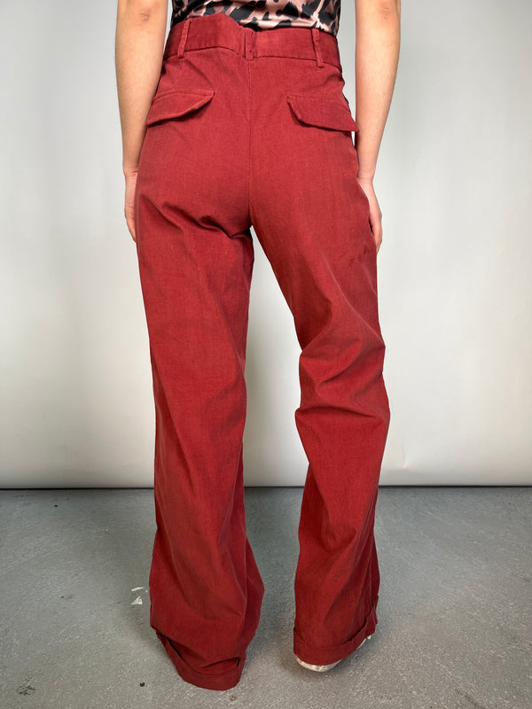 Pantalón Cotelé Terracota