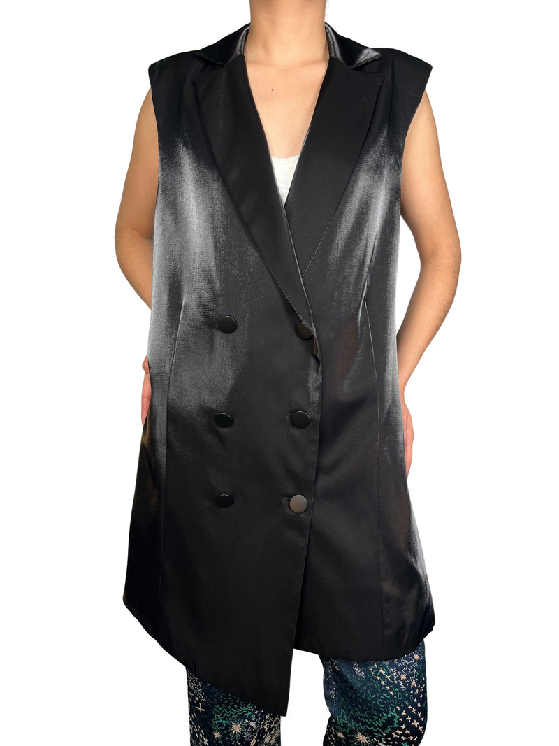Blazer Satinado Francisca Larrain x Basement