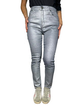 Jeans Slim Metal Silver