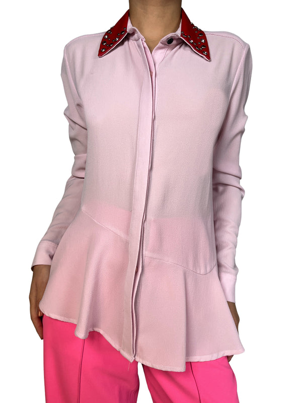 Blusa Aplicaciones en cuello
