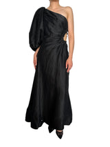 Vestido Asimétrico Lino y Seda