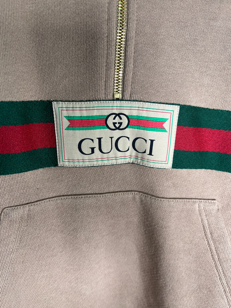 Polerón Con Tribanda Web Y Etiqueta Gucci