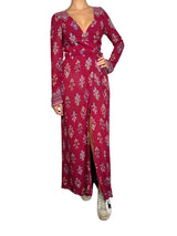 Vestido Hydra Maroon Floral