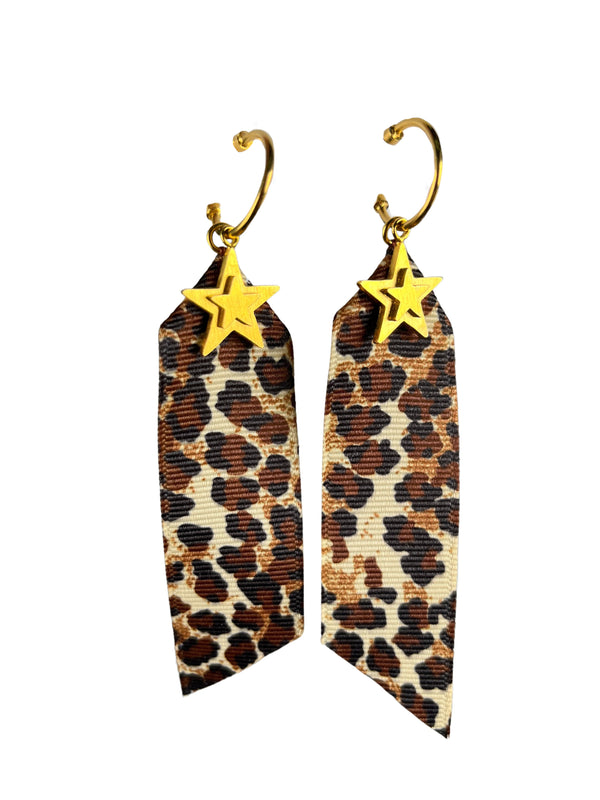 Aros Estrellas Leopardo