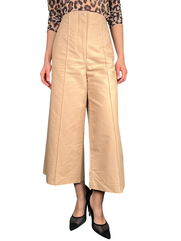Pantalón Tela Beige