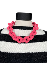 Collar Cadenas Rosado