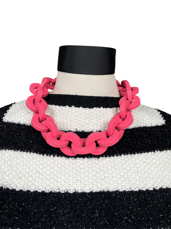 Collar Cadenas Rosado