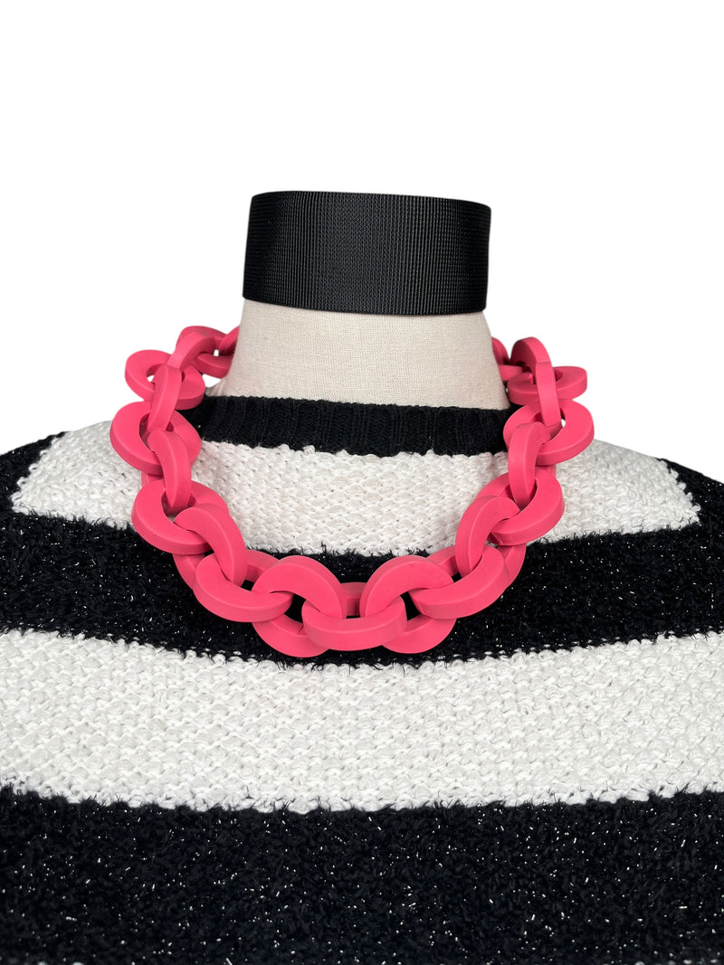 Collar Cadenas Rosado
