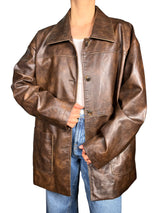 Chaqueta Efecto Cuero