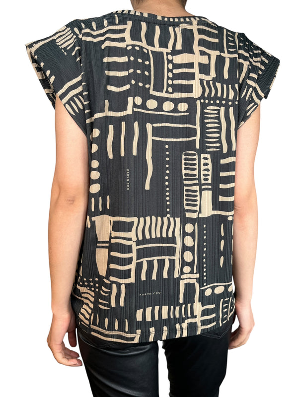 Polera Rib Hombreras