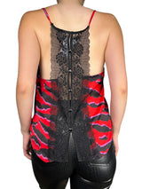 Polera Lace Animal Print