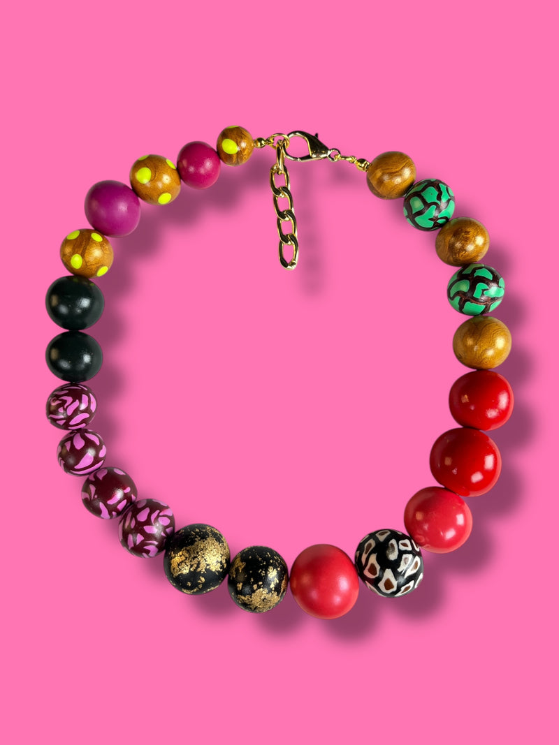 Collar Esferas Multicolor
