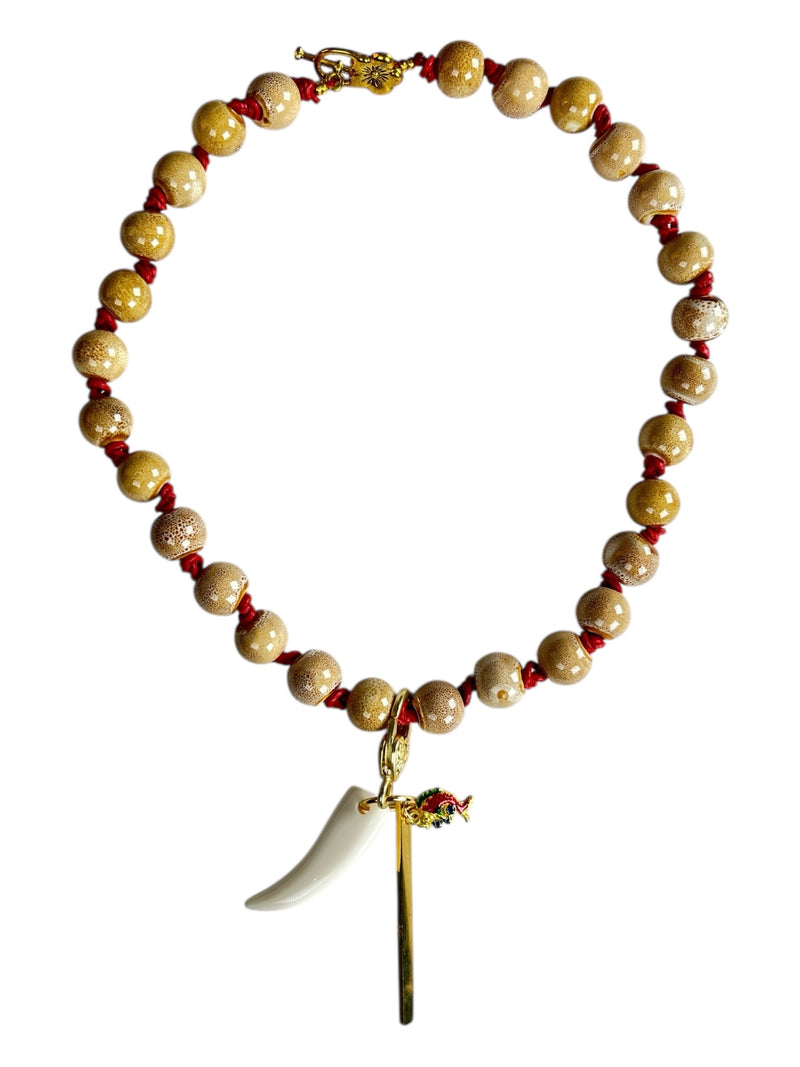 Collar cerámica colgante