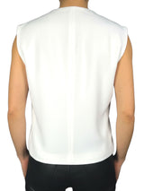 Chaqueta sin Mangas Asimétrica