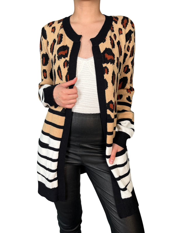 Cárdigan Leopardo