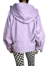 Chaqueta Cuero Lila
