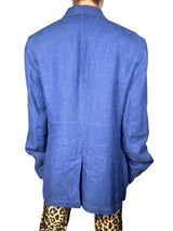 Blazer Azul Clásico Lino