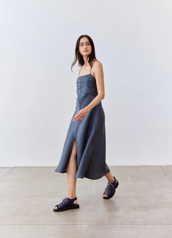 Vestido Bies Lino