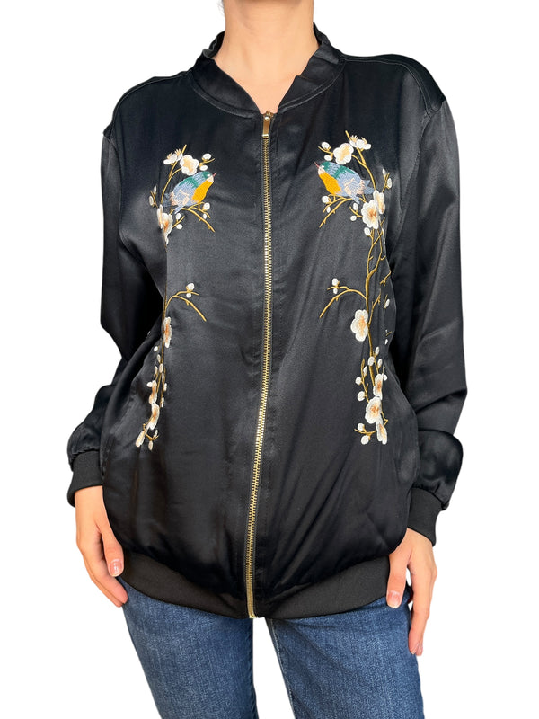 Chaqueta Bomber Bordada