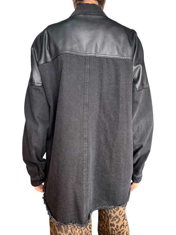Chaqueta Denim Ecocuero