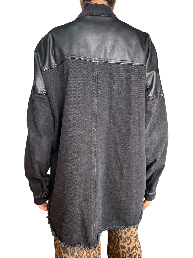 Chaqueta Denim Ecocuero