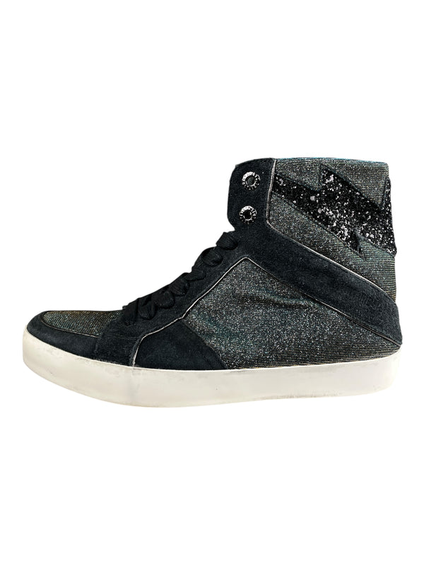 Zapatillas Caña Alta Brillo