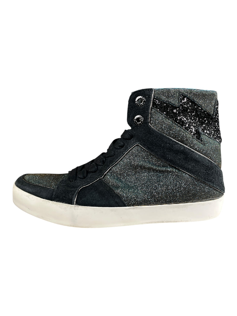 Zapatillas Caña Alta Brillo
