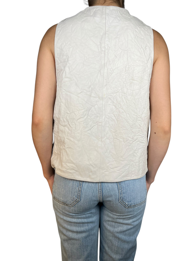 Gilet Emilie Cuero Arrugado