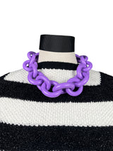 Collar Eslabón Morado