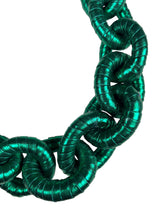 Collar Eslabón Verde Metallic