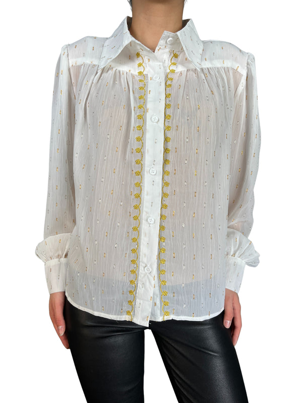 Blusa Rush Lurex Gold