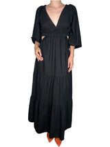 Vestido Negro de Lino