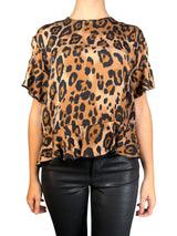 Blusa Seda Animal Print