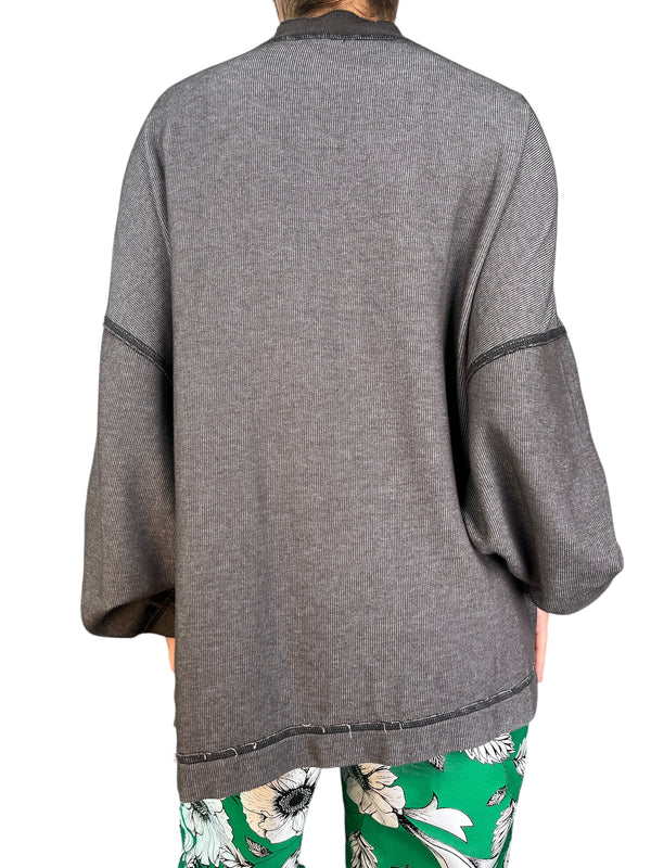 Polerón Gris Oversized