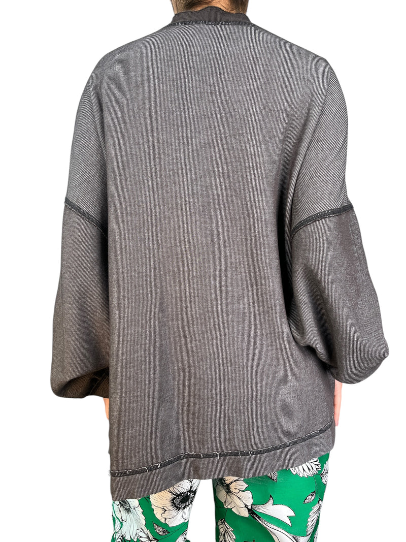 Polerón Gris Oversized
