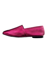 Mocasines Fucsia Cuero