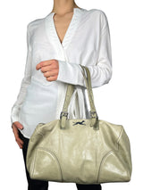 Bolso Satchel de Piel Envejecida